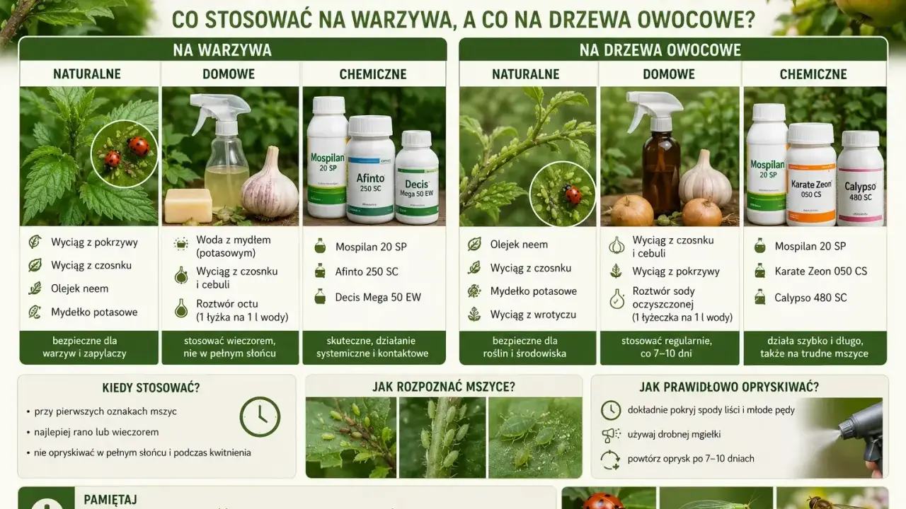 Mospilan na mszyce: porównanie środków na warzywa i drzewa owocowe. Naturalne, domowe i chemiczne metody walki z mszycami.